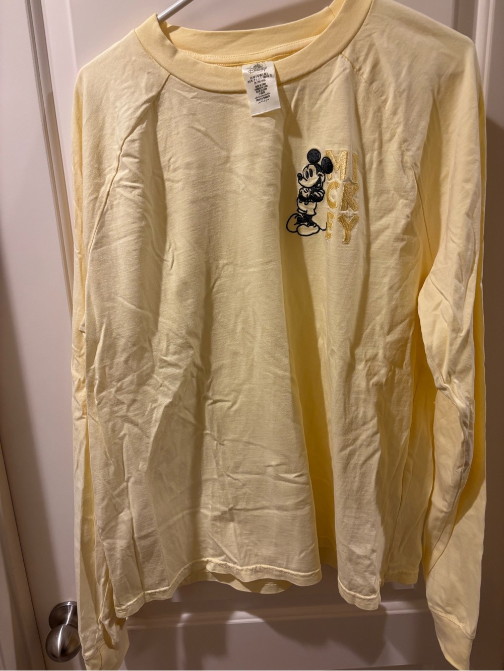 Disney Yellow Mickey Mouse Long Sleeve Tee